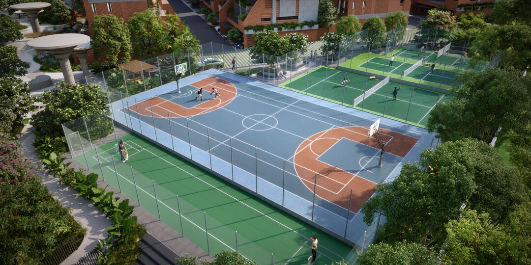 Sports Arena — Basketball & Paddle Courts